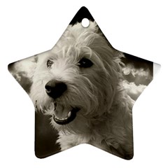 Westie Puppy Ceramic Ornament (star) by Koalasandkangasplus