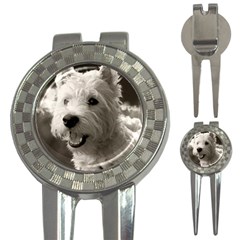 Westie Puppy Golf Pitchfork & Ball Marker