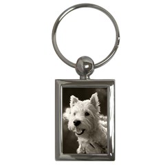 Westie Puppy Key Chain (rectangle) by Koalasandkangasplus