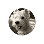 Westie.puppy Large Sticker Magnet (Round) Front