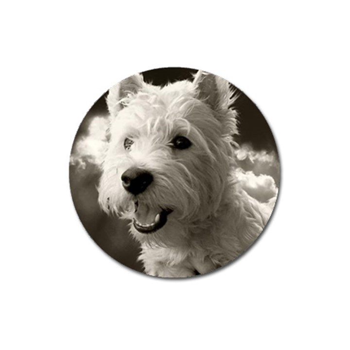 Westie.puppy Large Sticker Magnet (Round)