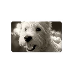 Westie Puppy Name Card Sticker Magnet