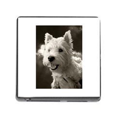 Westie Puppy Card Reader With Storage (square) by Koalasandkangasplus