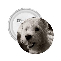 Westie Puppy Regular Button (round) by Koalasandkangasplus