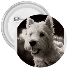 Westie Puppy Large Button (round) by Koalasandkangasplus