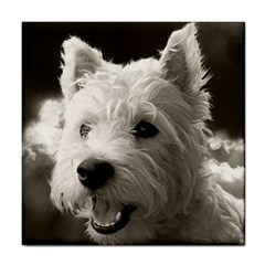 Westie Puppy Tile Ceramic Tile by Koalasandkangasplus