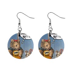 Wombat Woman Mini Button Earrings