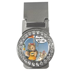 Wombat Woman Money Clip With Gemstones (round)