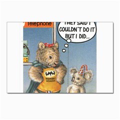 Wombat Woman 10 Pack Small Postcard