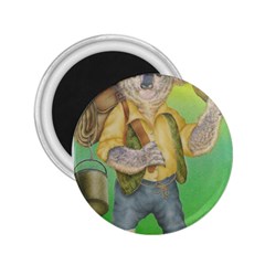 Green Gold Swaggie Regular Magnet (round) by Koalasandkangasplus