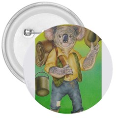 Green Gold Swaggie Large Button (round)