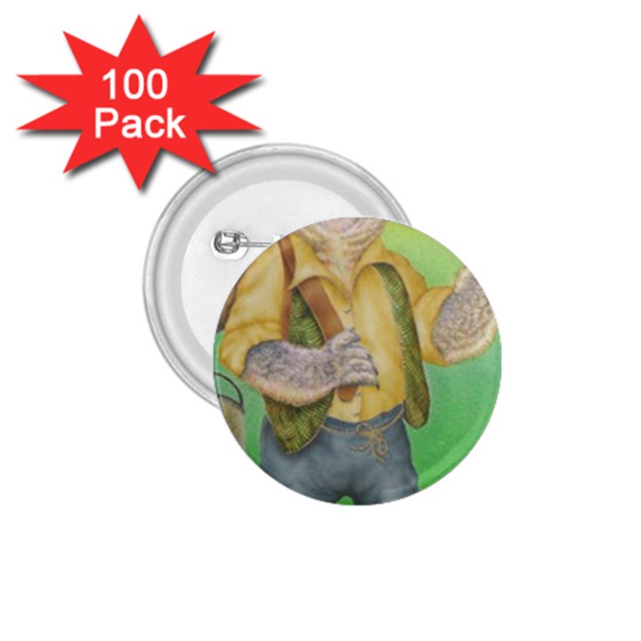 Green Gold Swaggie 100 Pack Small Button (Round)