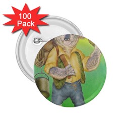 Green Gold Swaggie 100 Pack Regular Button (round)