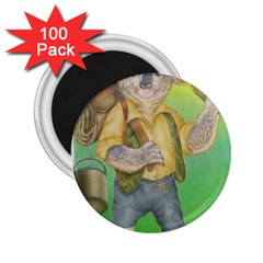 Green Gold Swaggie 100 Pack Regular Magnet (round) by Koalasandkangasplus