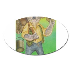 Green Gold Swaggie Large Sticker Magnet (oval)