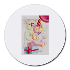 Koala And Bear  8  Mouse Pad (round)