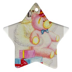 Koala And Bear  Ceramic Ornament (star)