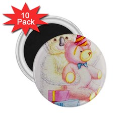 Koala And Bear  10 Pack Regular Magnet (round)