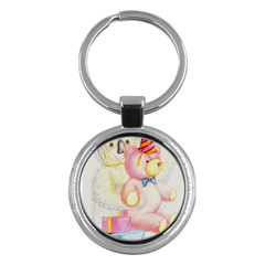 Koala And Bear  Key Chain (round) by Koalasandkangasplus