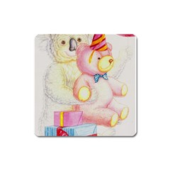 Koala And Bear  Large Sticker Magnet (square)