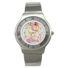 Koala And Bear  Stainless Steel Watch (round)