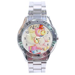 Koala And Bear  Stainless Steel Analogue Watch (round)