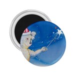 Santa Wand koala Regular Magnet (Round) Front