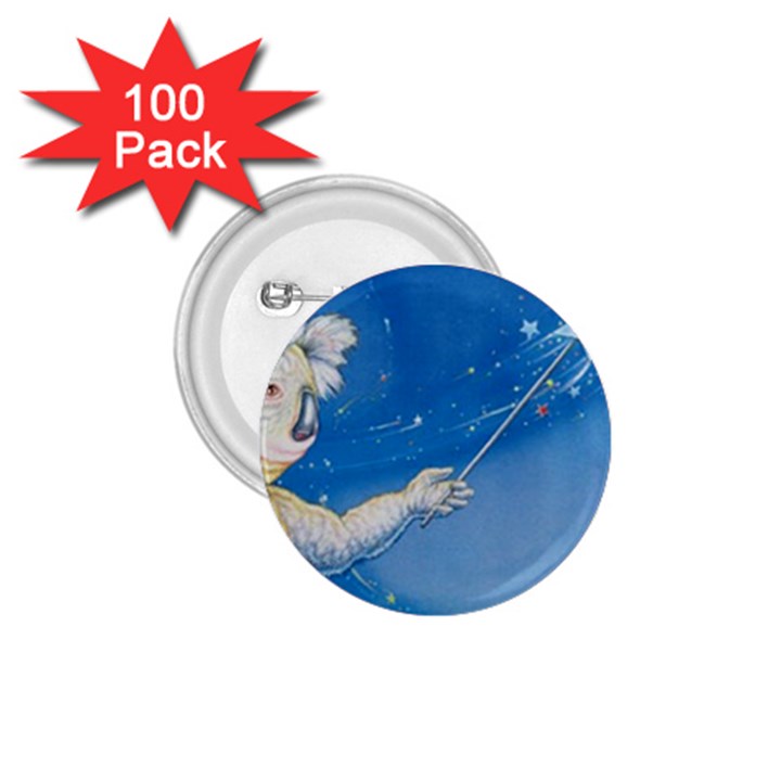 Santa Wand koala 100 Pack Small Button (Round)