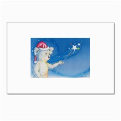 Santa Wand Koala 10 Pack Small Postcard by Koalasandkangasplus