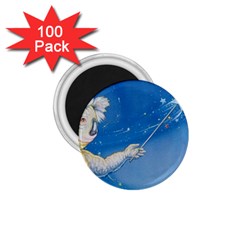 Santa Wand Koala 100 Pack Small Magnet (round) by Koalasandkangasplus