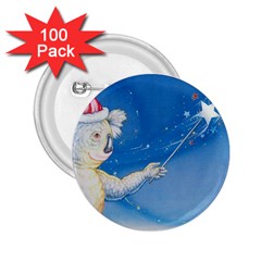 Santa Wand Koala 100 Pack Regular Button (round) by Koalasandkangasplus