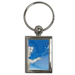 Santa Wand Koala Key Chain (rectangle)